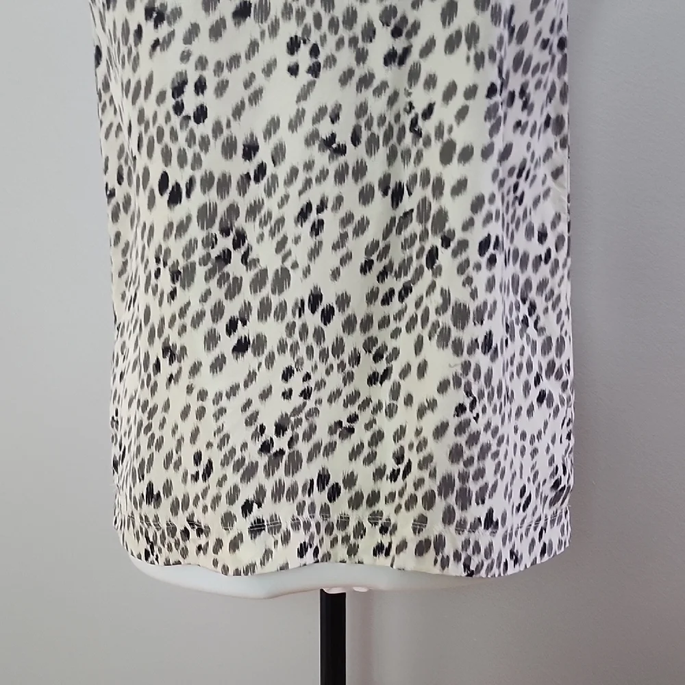 THEORY Maryam 100% silk leopard print buttery soft tank top - Picture 4 of 11